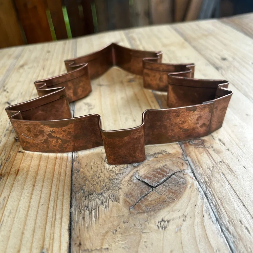Copper Tree Cookie Cutter - Holiday, Christmas Baking Tool Large! Sturdy!